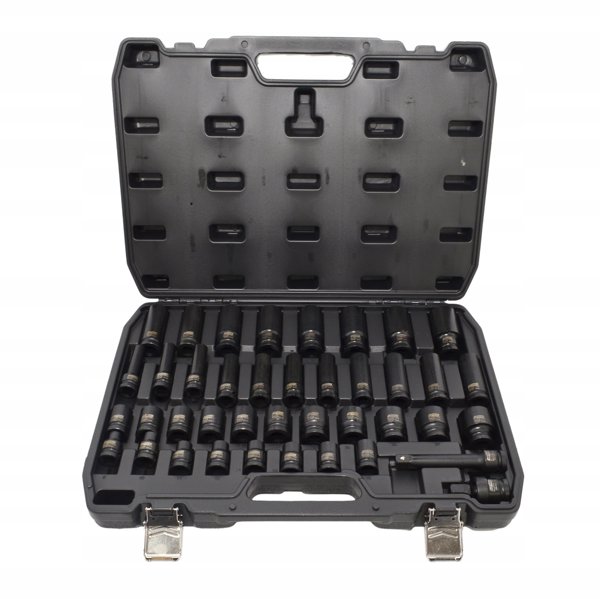 AWTOOLS Σετ καρυδάκια κρουστικά 1/2" 40 τεμ. Black Line κοντά και μακριά