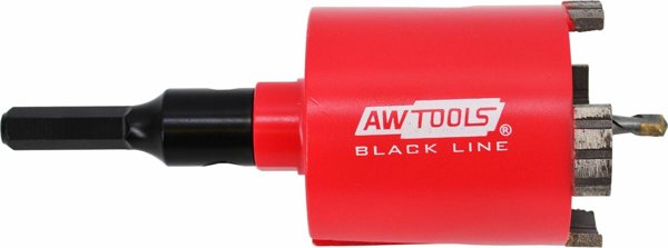 AWTools Διαμαντοκορώνα Ξηράς Κοπής Hex 68mm για Μπετόν και Τούβλα