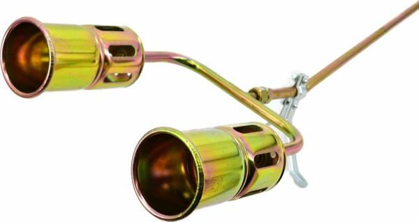 AWTools Φλόγιστρο Υγραερίου Διπλό 82kW, με Λάστιχο 5m και 2 Ακροφύσια 60mm για Προπάνιο AW13855