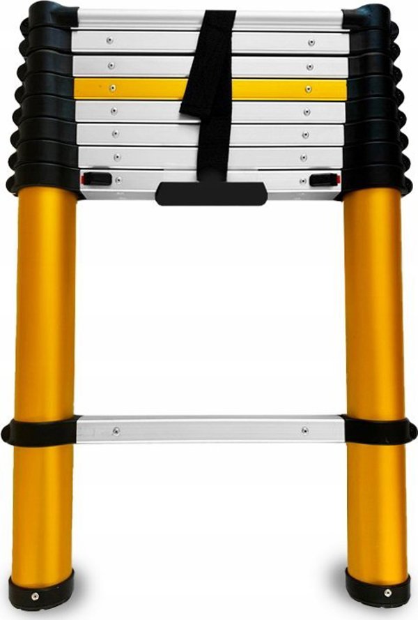 AWTools DRABEST ALUMINUM TELESCOPIC LADDER 9 steps 2.6 m MAX 150 kg