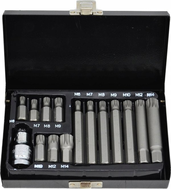 AWTools AWTOOLS άκρα spline 15τεμ. BL AW35119BL