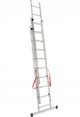 AWTOOLS DRABINA ALUMINIOWA BASIC 3x10 STOPNI 150kg