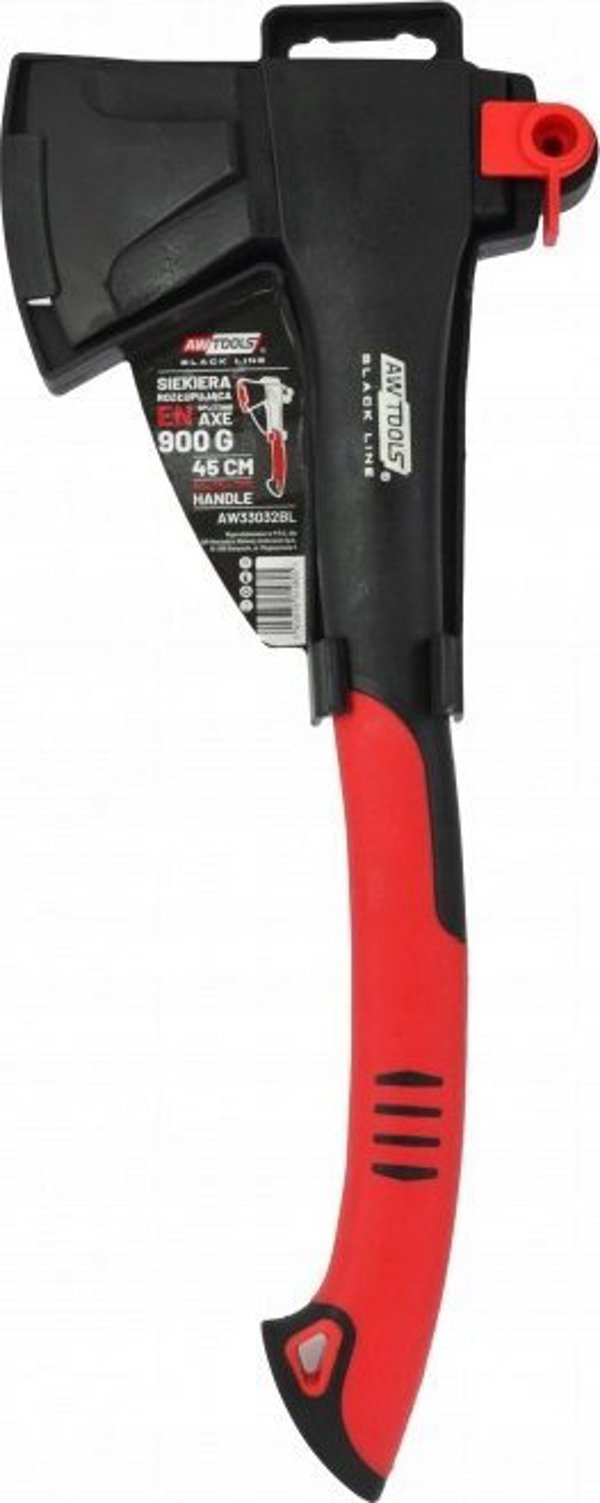 AWTools Τσεκούρι Black Line με Σφήνα, 900g