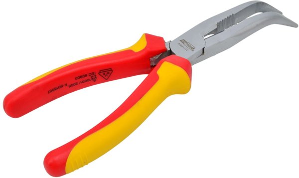 AWTOOLS Επιμήκεις Λαβίδες Καμπύλες VDE 200mm