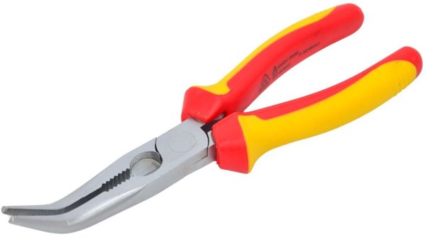 AWTOOLS Επιμήκεις Λαβίδες Καμπύλες VDE 200mm