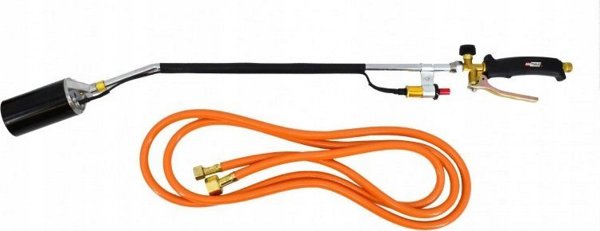 AWTools Φλόγιστρο Στεγάνωσης AW13853 με Πιεζοηλεκτρική Ανάφλεξη, Μονωμένη Λαβή και Εύκαμπτο Σωλήνα 3m