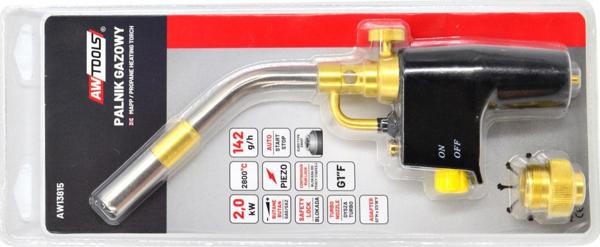 AWTools Φλόγιστρο Turbo AW13815 για Συγκόλληση, 2.0kW, Συμβατό με Φιάλες MAPP & Προπανίου