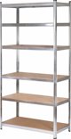 AWTools Ράφι 6 ραφιών 200x90x40 NOΣΟΤΗΤΑ 300kg / 6.0mm - Γρήγορη συναρμολόγηση με πίεση