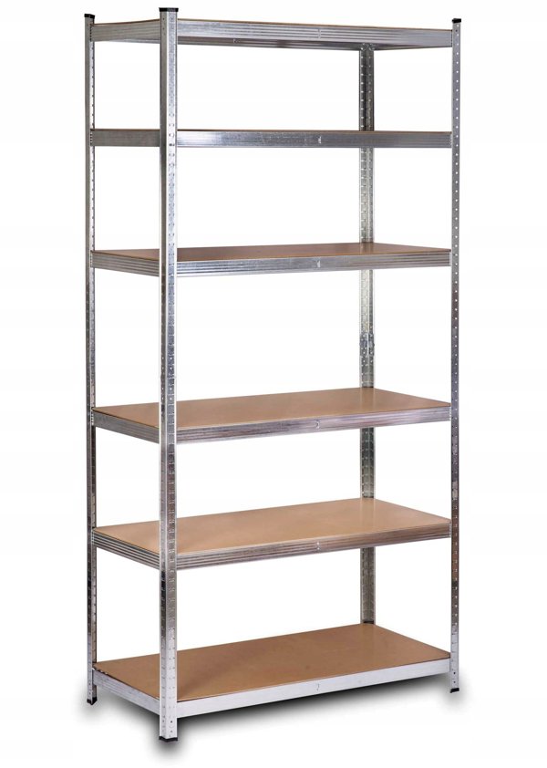 AWTOOLS Ράφι 6 Ράφια 200x90x50 300kg Φορτίο / 6,0mm - Γρήγορη Συναρμολόγηση