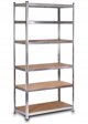 AWTOOLS Ράφι 6 Ράφια 200x90x50 300kg Φορτίο / 6,0mm - Γρήγορη Συναρμολόγηση