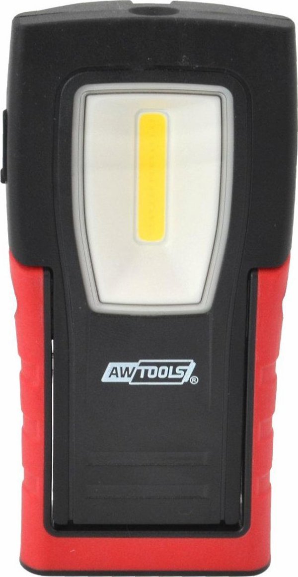 AWTools Φακός Εργαστηρίου Unita Black Line, Επαγγελματικός Φακός LED, Μαύρο Χρώμα