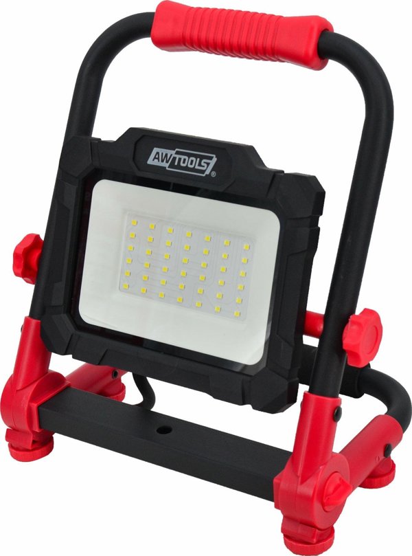 AWTools Φορητός Προβολέας LED 30W, Πτυσσόμενος με Βάση, 2850lm, 6000K