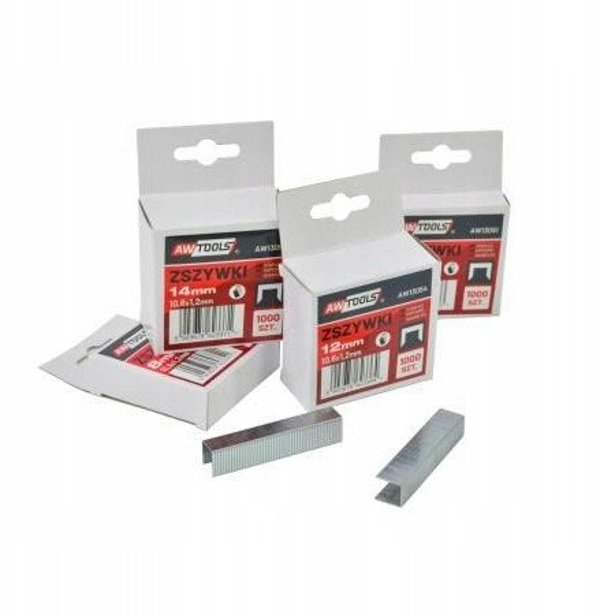 AWTools Συνδετήρες G 6mm 1000τμχ. για Συρραπτικό Χειρός