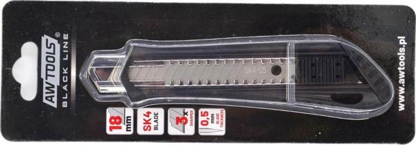 AWTools Κοπίδι Ταπετσαρίας 18mm με Σπαστή Λεπίδα SK4 AWBL42005 - 14 Τμήματα