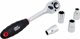 AWTools Καστάνια Χειρός 1/4" 72 Δοντιών από Ατσάλι CrV, Σατινέ Φινίρισμα