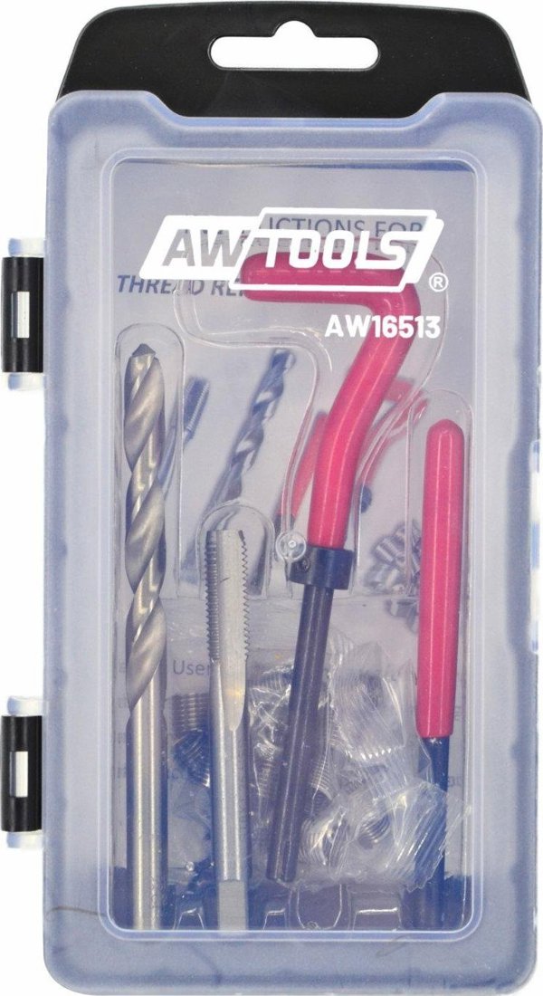 AWTools Σετ Επισκευής Σπειρωμάτων M12x1.75, 20 Τεμάχια, από Ατσάλι Υψηλής Ταχύτητας