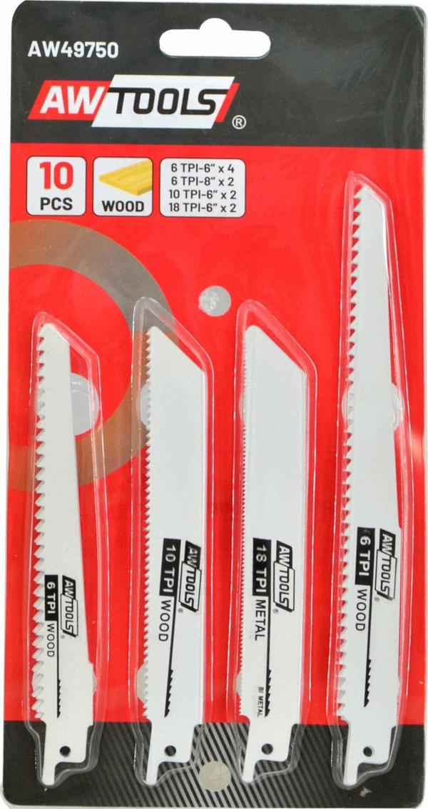 AWTools AWTOOLS λάμες σέβερ για πριόνι 10 τεμάχια AW49750