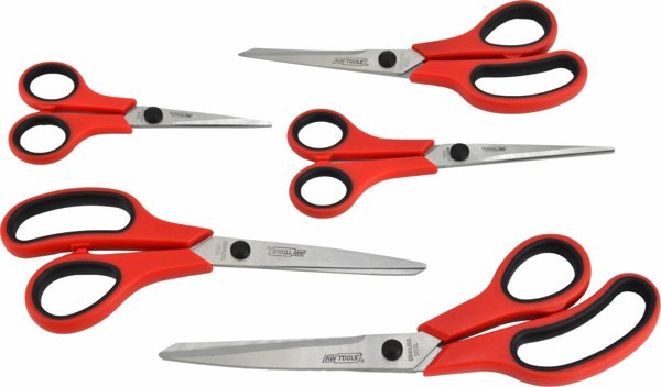 Σετ Ψαλίδια AWTools 5 Τεμαχίων - Επαγγελματικά Εργαλεία Κοπής
