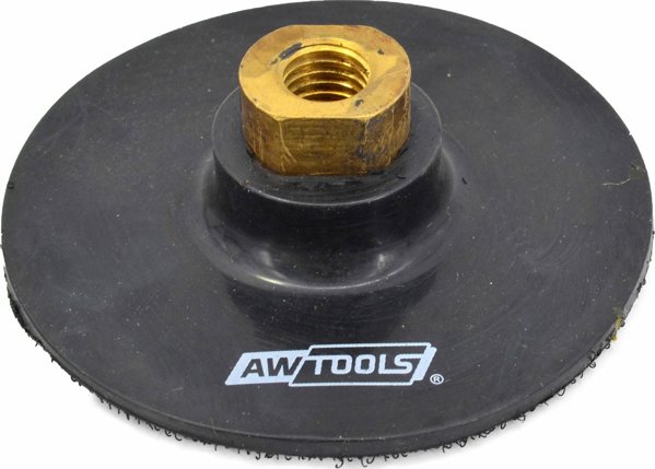 AWTools AW Ελαστικός Δίσκος 100mm M14 με Velcro για Επιθετικά Καλύμματα