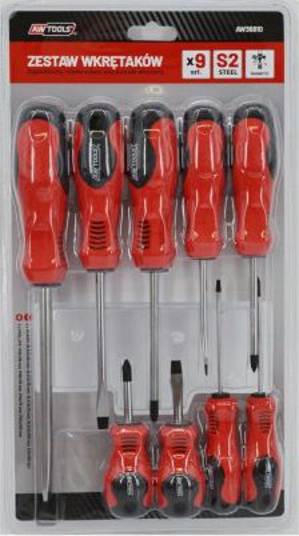 AWTools Zestaw wkre­takow S2 9szt (AW36810)