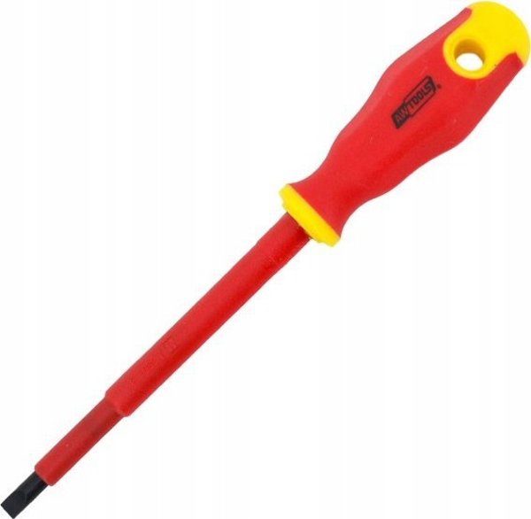 AWTools Κατσαβίδι Επίπεδο VDE 5.5x125mm, Ατσάλι CrV S2, Αντιολισθητική Λαβή TPR