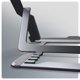 Axagon STND-LAG Ρυθμιζόμενο Αναδιπλούμενο Σταντ Laptop Αλουμινίου Γκρι