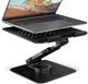 AXAGON STND-LRB Laptop-Ständer, 360° drehbar, Doppelgelenk, verlängerbar  - schwarz