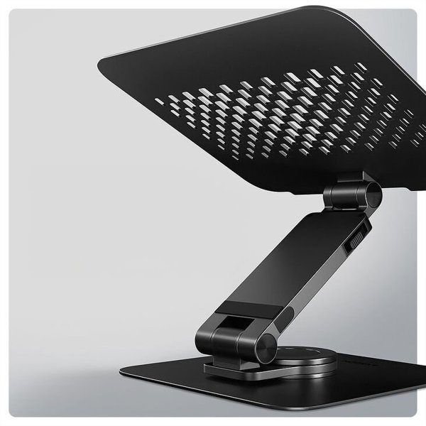 AXAGON STND-LRB Laptop-Ständer, 360° drehbar, Doppelgelenk, verlängerbar  - schwarz