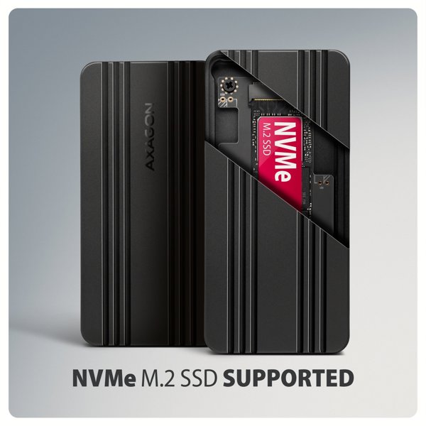 Axagon EEM2-40G Εξωτερική Θήκη για M.2 NVMe SSD, USB-C 40 Gbps, Αλουμίνιο