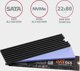 Axagon CLR-M2L3 Παθητική Ψύκτρα για M.2 SSD, Αλουμινένιο Ψυγείο για Δίσκους 22x80mm, Με Θερμικά Επιθέματα
