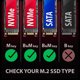 Axagon EEM2-GAM Θήκη για NVMe & SATA M.2 SSD, USB-C 10Gbps, Tool-free, Μαύρο