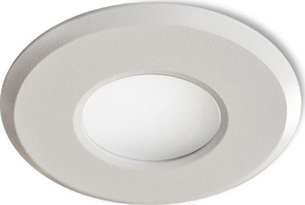 Azzardo Oscar AZ1714 GM2117-WH Οροφιαίο χωνευτό φωτιστικό 1X50W GU10/G5.3 IP44 λευκό