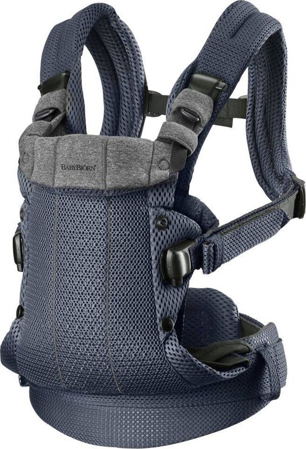 BabyBjorn BABYBJORN - μάρσιπος Harmony 3D Mesh, Ανθρακί