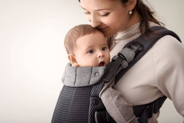 BabyBjorn BABYBJORN - μάρσιπος Harmony 3D Mesh, Ανθρακί