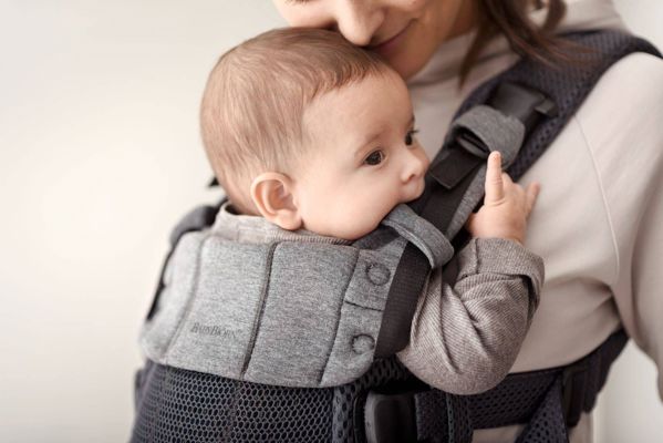 BabyBjorn BABYBJORN - μάρσιπος Harmony 3D Mesh, Ανθρακί