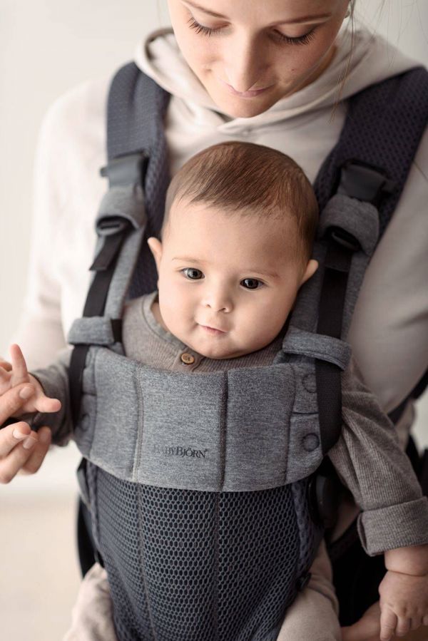 BabyBjorn BABYBJORN - μάρσιπος Harmony 3D Mesh, Ανθρακί