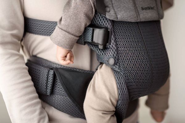 BabyBjorn BABYBJORN - μάρσιπος Harmony 3D Mesh, Ανθρακί