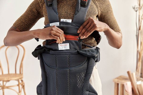 BabyBjorn BABYBJORN - μάρσιπος Harmony 3D Mesh, Ανθρακί