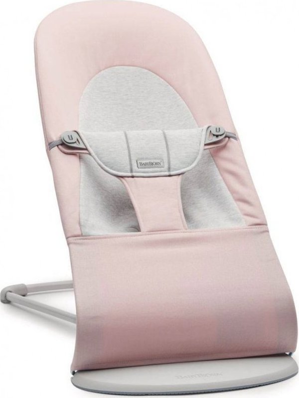 BabyBjorn Ξαπλώστρα Balance Soft - Ανοιχτό Ροζ/Γκρι
