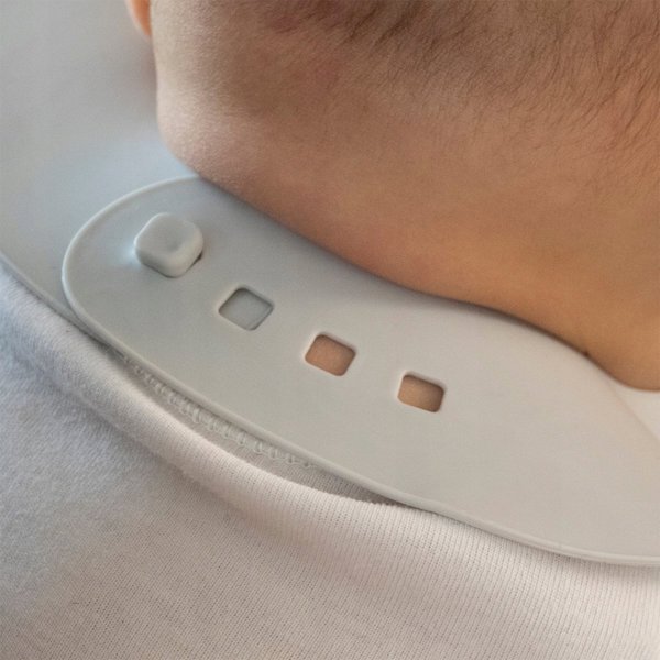 BabyOno Σαλιάρα Μαλακή με Τσέπη και Ρυθμιζόμενο Κούμπωμα, 835/05, Γαλάζιο