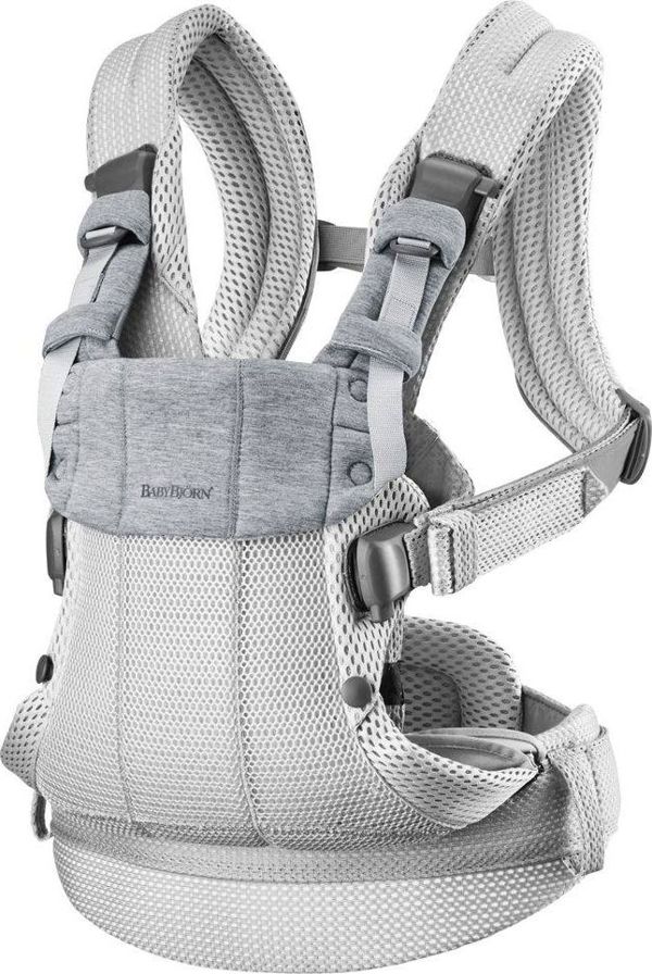 BabyBjorn BABYBJORN - μάρσιπος Harmony 3D Mesh, Ασημί