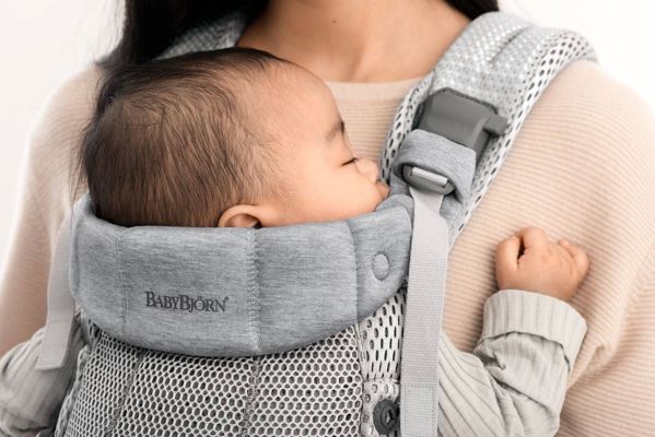 BabyBjorn BABYBJORN - μάρσιπος Harmony 3D Mesh, Ασημί