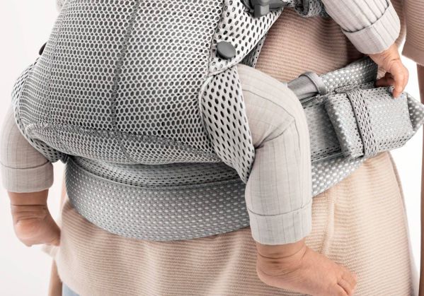 BabyBjorn BABYBJORN - μάρσιπος Harmony 3D Mesh, Ασημί