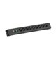 BACHMANN CONNECTUS 9xCEE7/3, 1xswitch 2.0m CEE7/7 Czarny