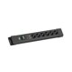 BACHMANN CONNECTUS 6xCEE7/3, 1xSPD 1xswitch 2.0m CEE7/7 Czarny