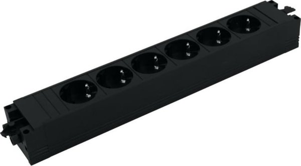 Bachmann Bachmann 906.12640 πολύπριζο 6 x υποδοχή δικτύου Εσωτερική Μαύρο