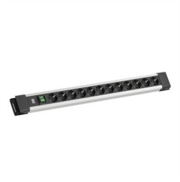 BACHMANN CONNECTUS 12xCEE7/3, 1xswitch 2.0m CEE7/7 szary