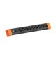 BACHMANN CONNECTUS 9xCEE7/3, 1xswitch 2.0m CEE7/7 μαύρο/πορτοκαλί