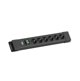 BACHMANN CONNECTUS 6xCEE7/3, 1xswitch 2.0m CEE7/7 Czarny