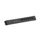BACHMANN CONNECTUS 6xCEE7/3, 1xGVS-Plus 1xswitch 2.0m CEE7/7 Czarny